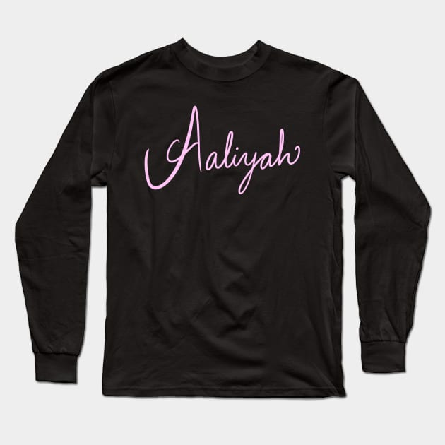 Aaliyah Long Sleeve T-Shirt by EduardoRamon